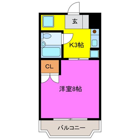 フラットサンパティークの物件間取画像